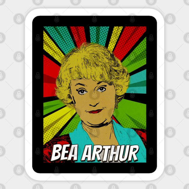 Bea Arthur Golden Girls Pop Art Design // Fan Art Sticker by Flasher